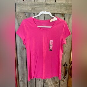 No Boundaries Hot Pink Short Sleeve Tee